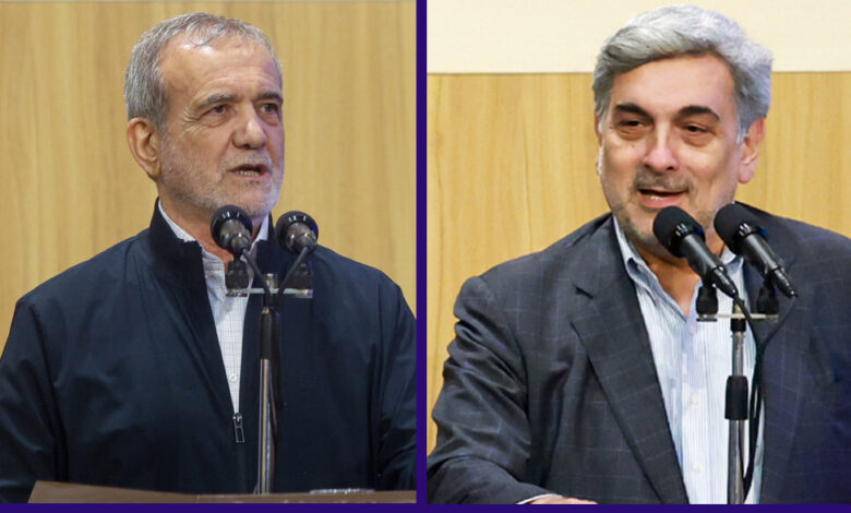 پیروز حناچی و مسعود پزشکیان